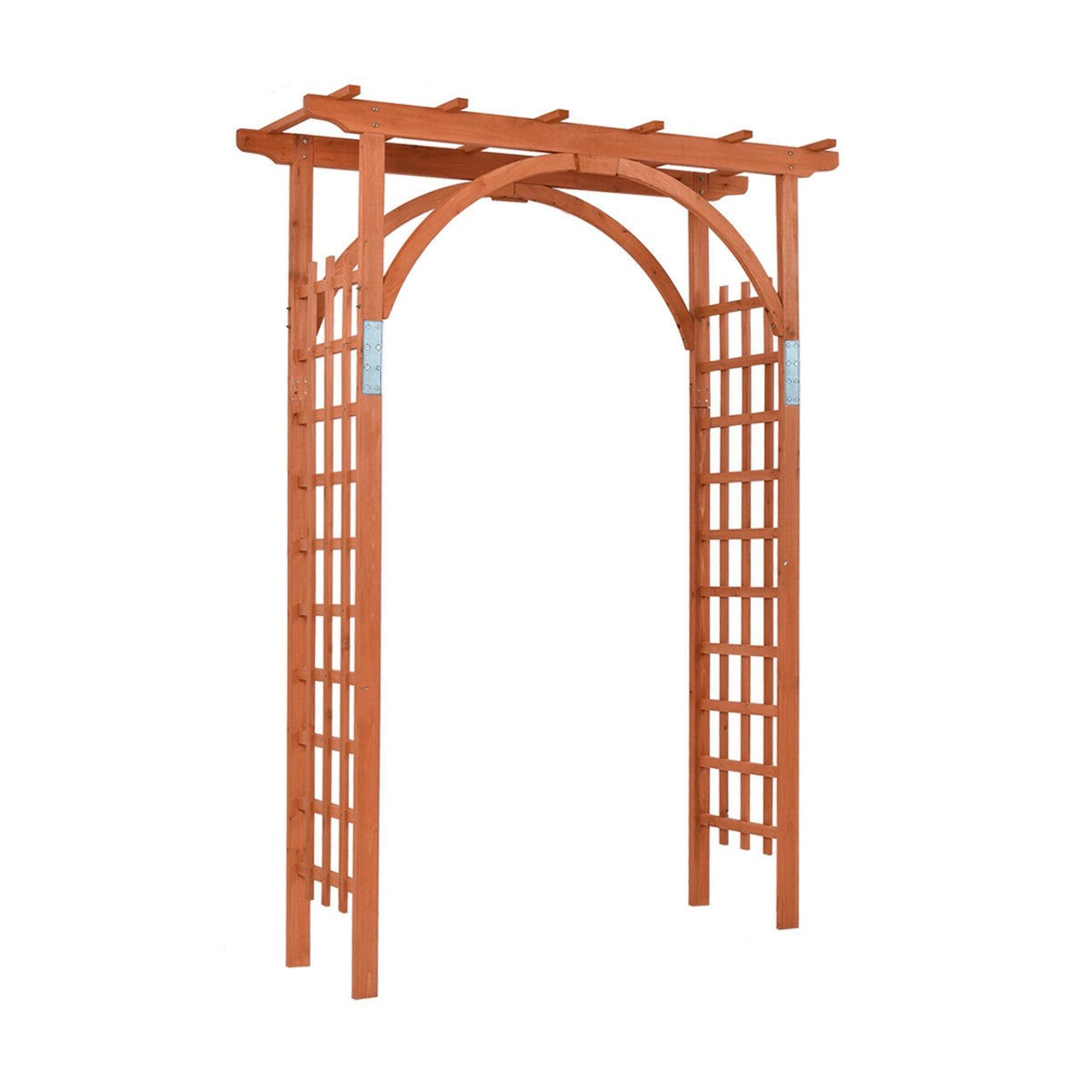 Outdoor Fir Wood Arbor Garden Gate Lattice Panels Wedding Party Decoration